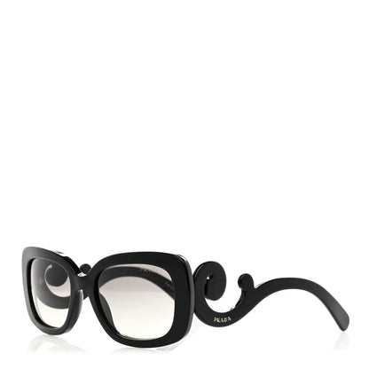 Prada Acetate Baroque Sunglasses SPR 27O Black 1 of 8