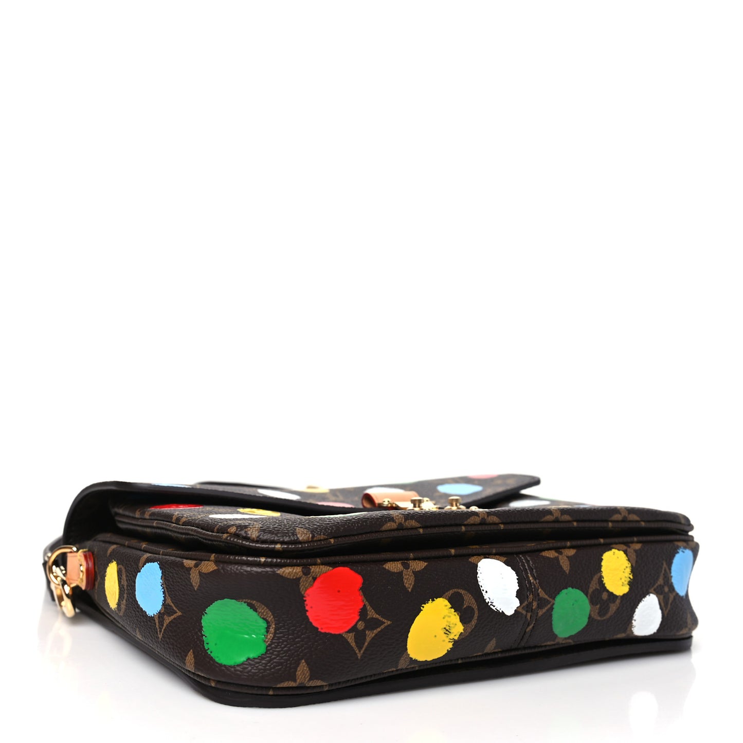 LV x YK Monogram Painted Dots Pochette Metis