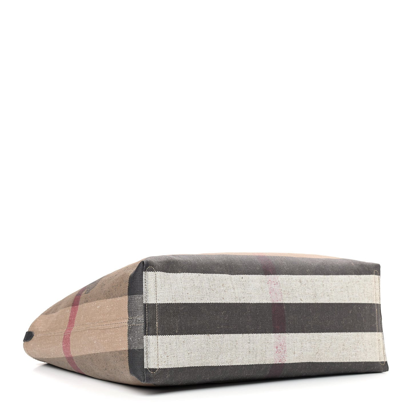 Coated Canvas Mega Check Medium Doodle Tote Black