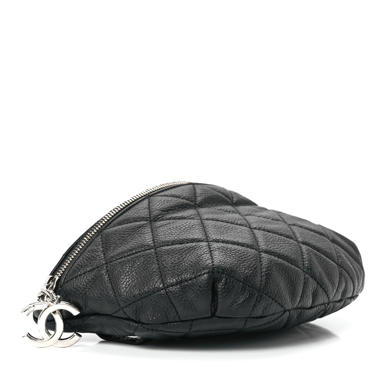 Chanel Grained Calfskin Quilted Waist Belt Bag Black 4 of 12