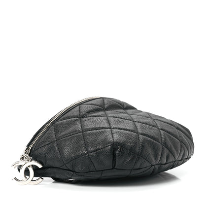 Chanel Grained Calfskin Quilted Waist Belt Bag Black 4 of 12