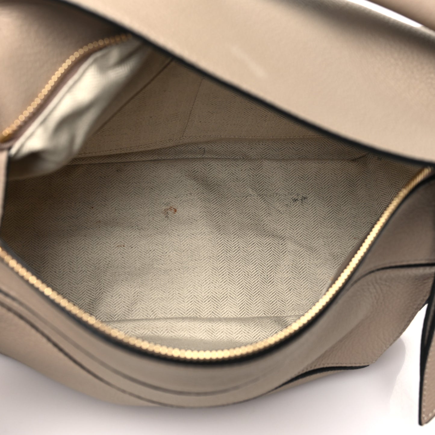 Grained Calfskin Medium Puzzle Bag Sand