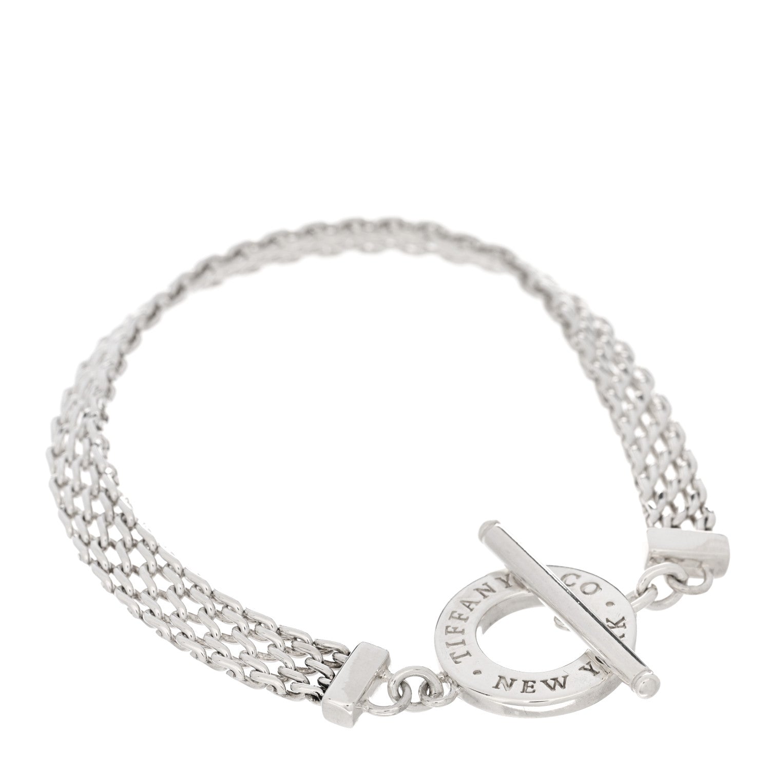 Tiffany Sterling Silver Somerset Toggle Bracelet 1 of 4