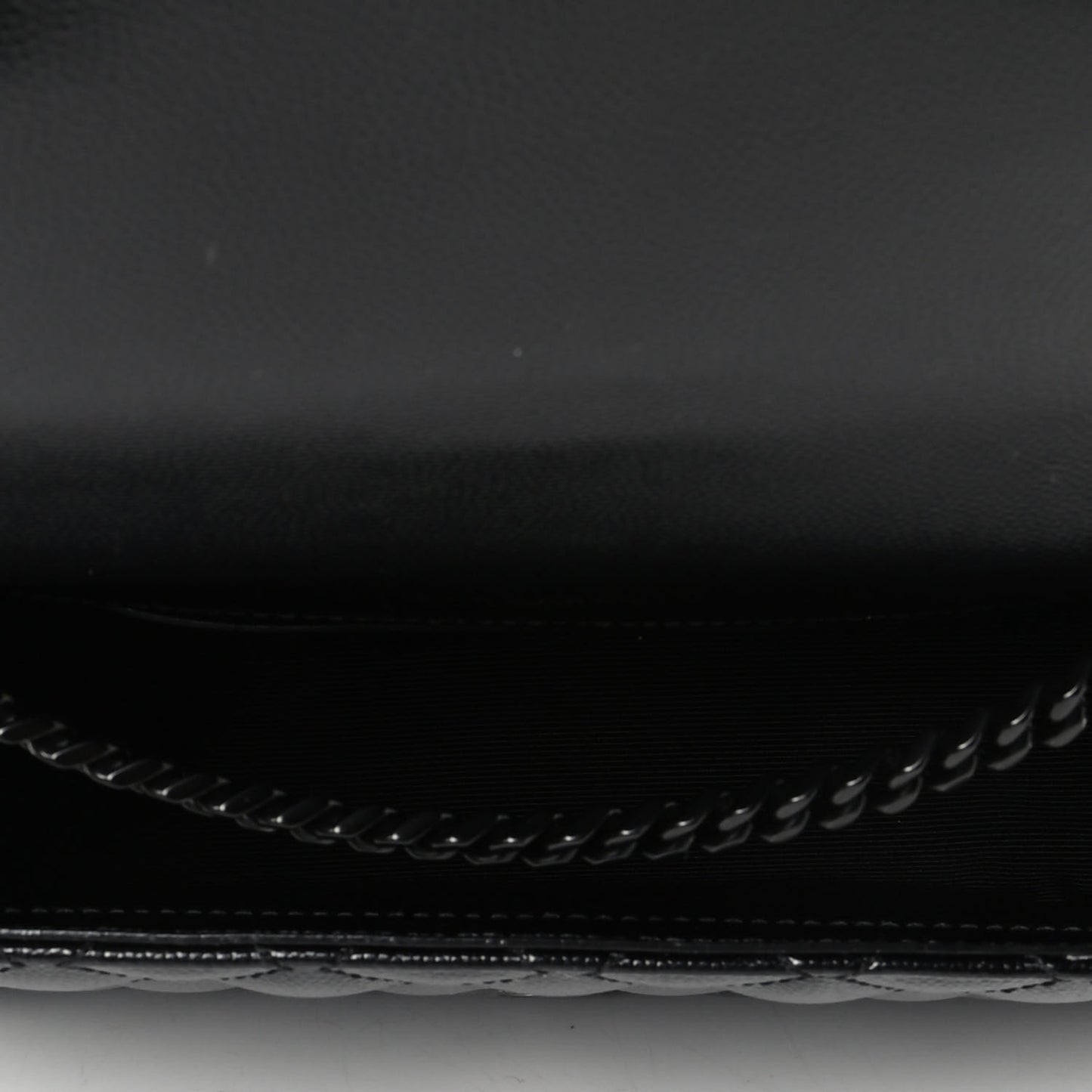 Grain De Poudre Textured Mixed Matelasse Triquilt Small Monogram Satchel Black