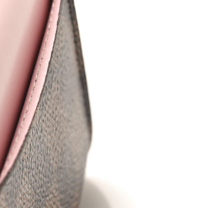 Louis Vuitton Damier Ebene Zoe Wallet Rose Ballerine 10 of 10