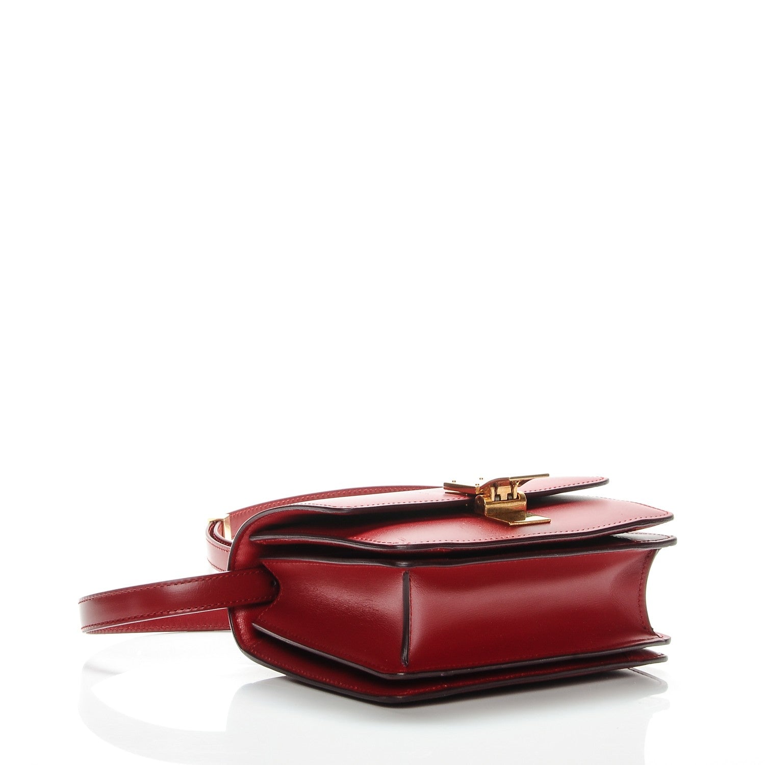 Celine Smooth Calfskin Small Classic Box Flap Bag Red 4 of 8