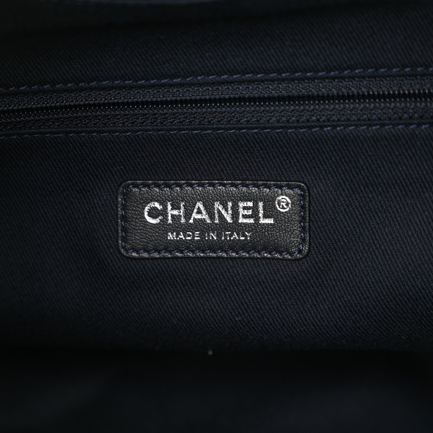 Chanel Canvas Large Deauville Backpack Denim Blue 5 of 8