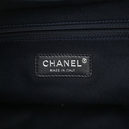 Chanel Canvas Large Deauville Backpack Denim Blue 5 of 8