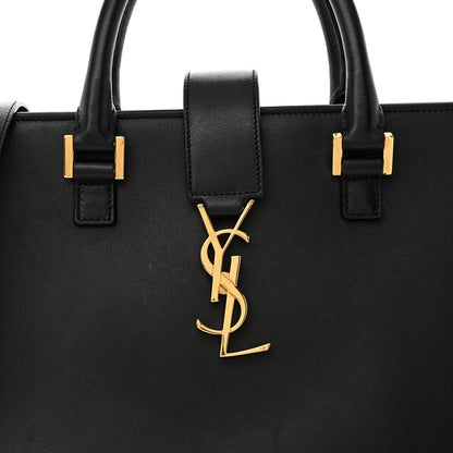 Saint Laurent Smooth Calfskin Small Monogram Cabas Black 8 of 13
