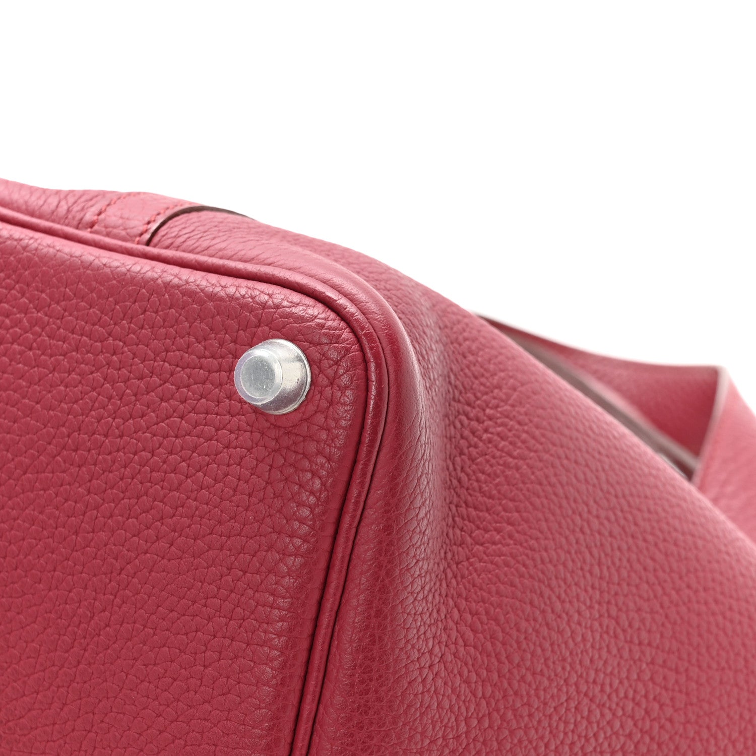 Hermes Taurillon Clemence Picotin Lock 18 PM Rouge Grenat 9 of 11