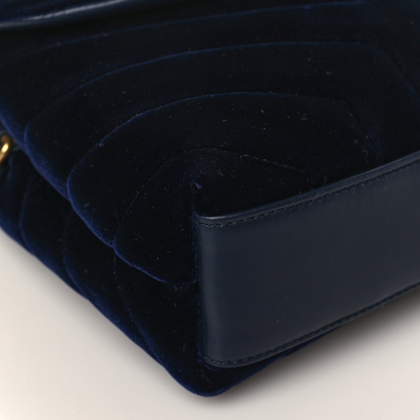 Velvet Y Quilted Monogram Toy Loulou Crossbody Bag Deep Marine