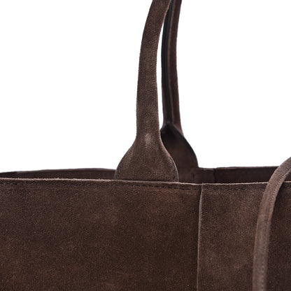 Bottega Veneta Suede Maxi Intrecciato Small Arco Tote Fondente 10 of 11