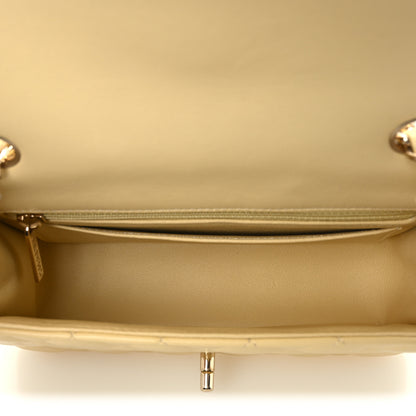 Chanel Lambskin Quilted Mini Rectangular Flap Light Yellow 5 of 12