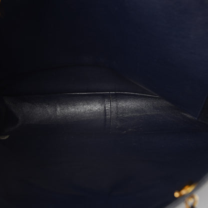 Chanel Caviar CC Tote Navy 5 of 18