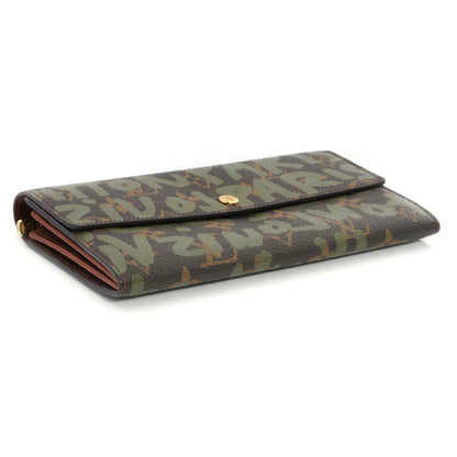 Louis Vuitton Monogram Graffiti Porte-Monnaie Wallet Kaki 3 of 6