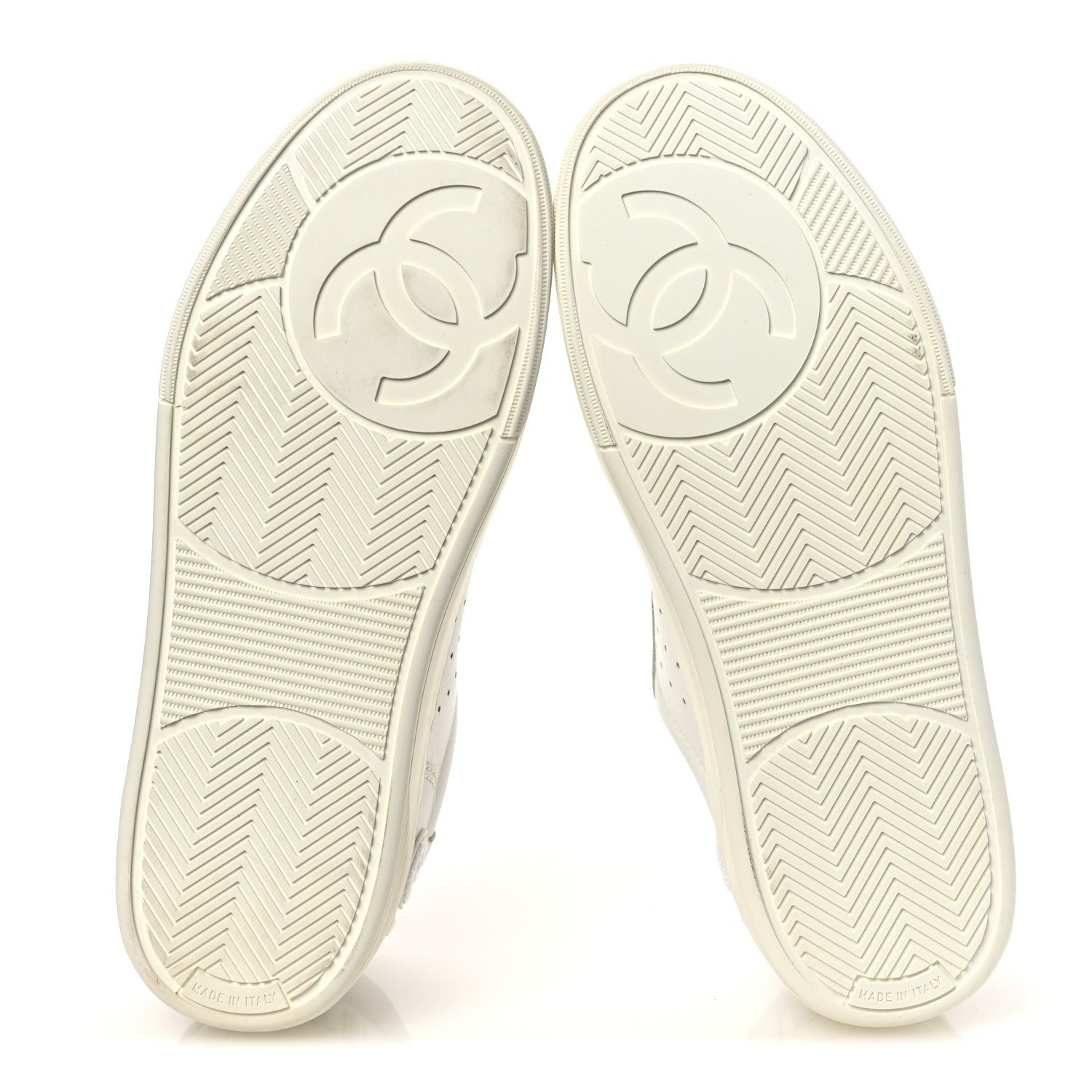 Chanel Calfskin Womens Logo Sneakers 38 White 7 of 11