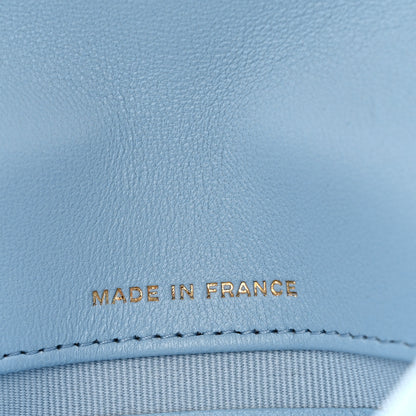 Chanel Lambskin Quilted Chain Around Coin Purse With Chain Light Blue 7 of 12