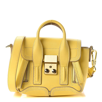 3.1 Phillip Lim 3.1 Smooth Calfskin Nano Pashli Satchel Pineapple 1 of 11