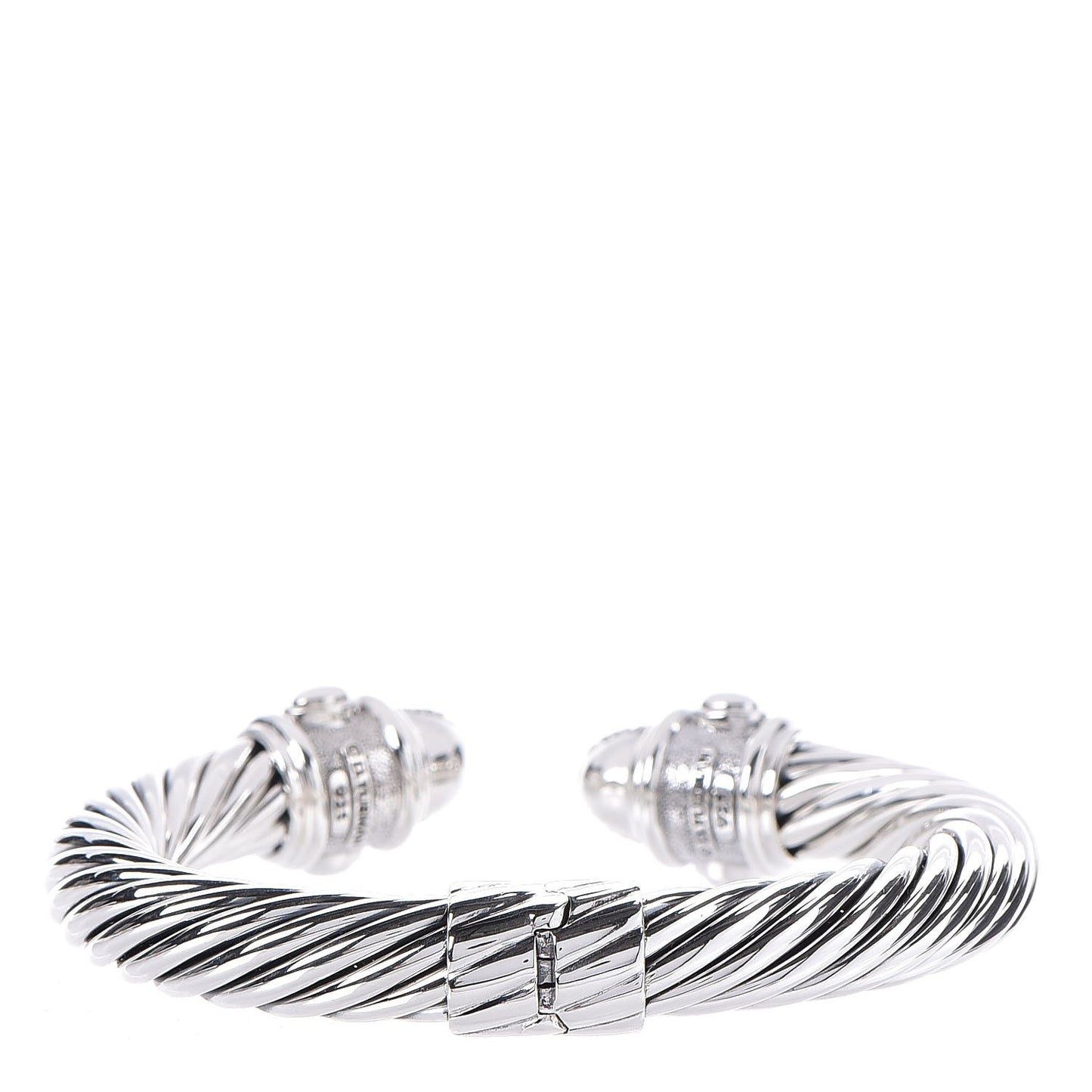 Sterling Silver Diamond 10mm Renaissance Bracelet