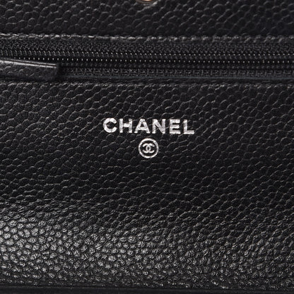 Chanel Caviar Quilted Wallet On Chain WOC Black 6 of 9