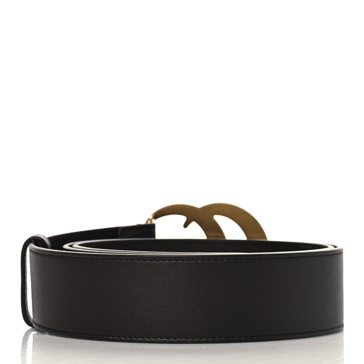 Gucci Moon Calfskin Double G 40mm Belt 95 38 Dark Cocoa 3 of 5