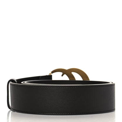 Gucci Moon Calfskin Double G 40mm Belt 95 38 Dark Cocoa 3 of 5