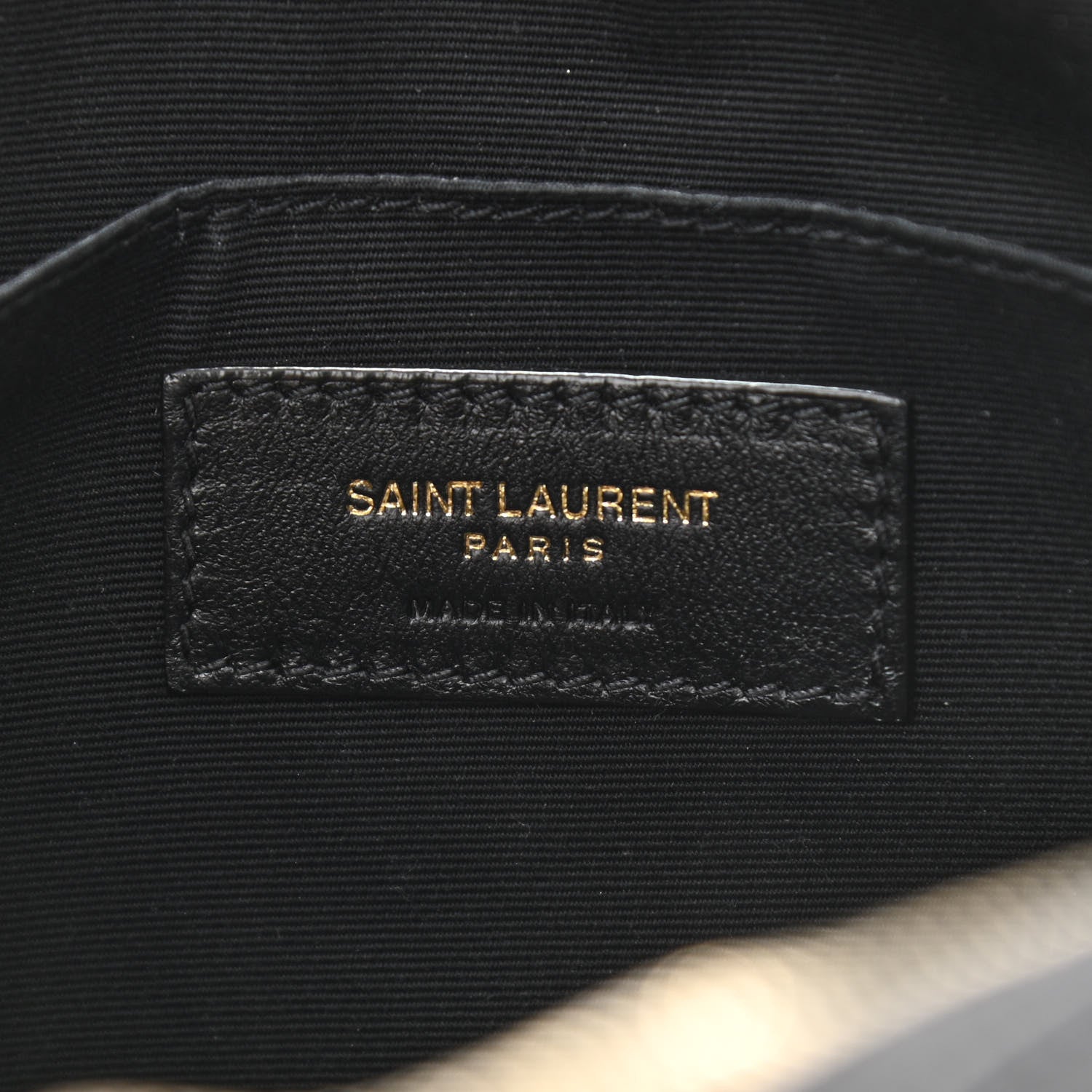 Saint Laurent Calfskin Matelasse Monogram Lou Camera Bag Black 6 of 10