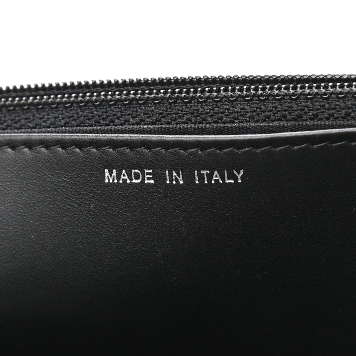 Shiny Aged Calfskin Quilted Boy Wallet On Chain WOC So Black