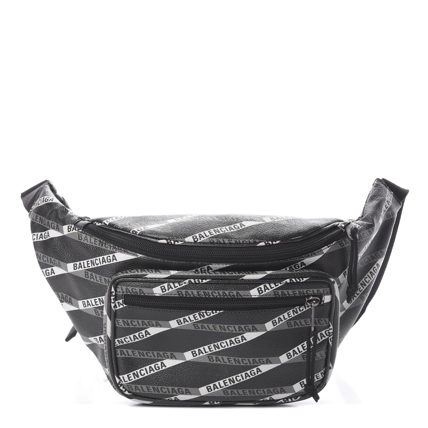 Coated Canvas Losange Monogram Explorer Belt Bag Black Grey