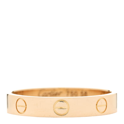 Cartier 18K Yellow Gold 3.5mm LOVE Wedding Band Ring 58 8.25 1 of 4