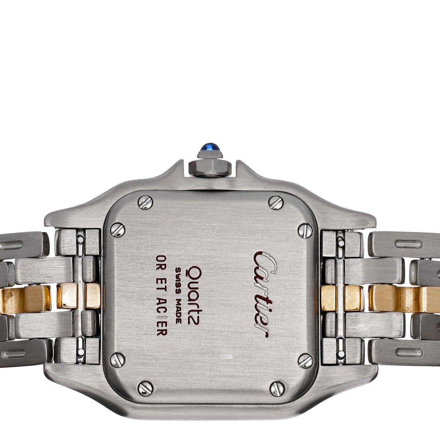 Cartier Stainless Steel 18K Yellow Gold 22mm Panthere Quartz Watch 4 of 4