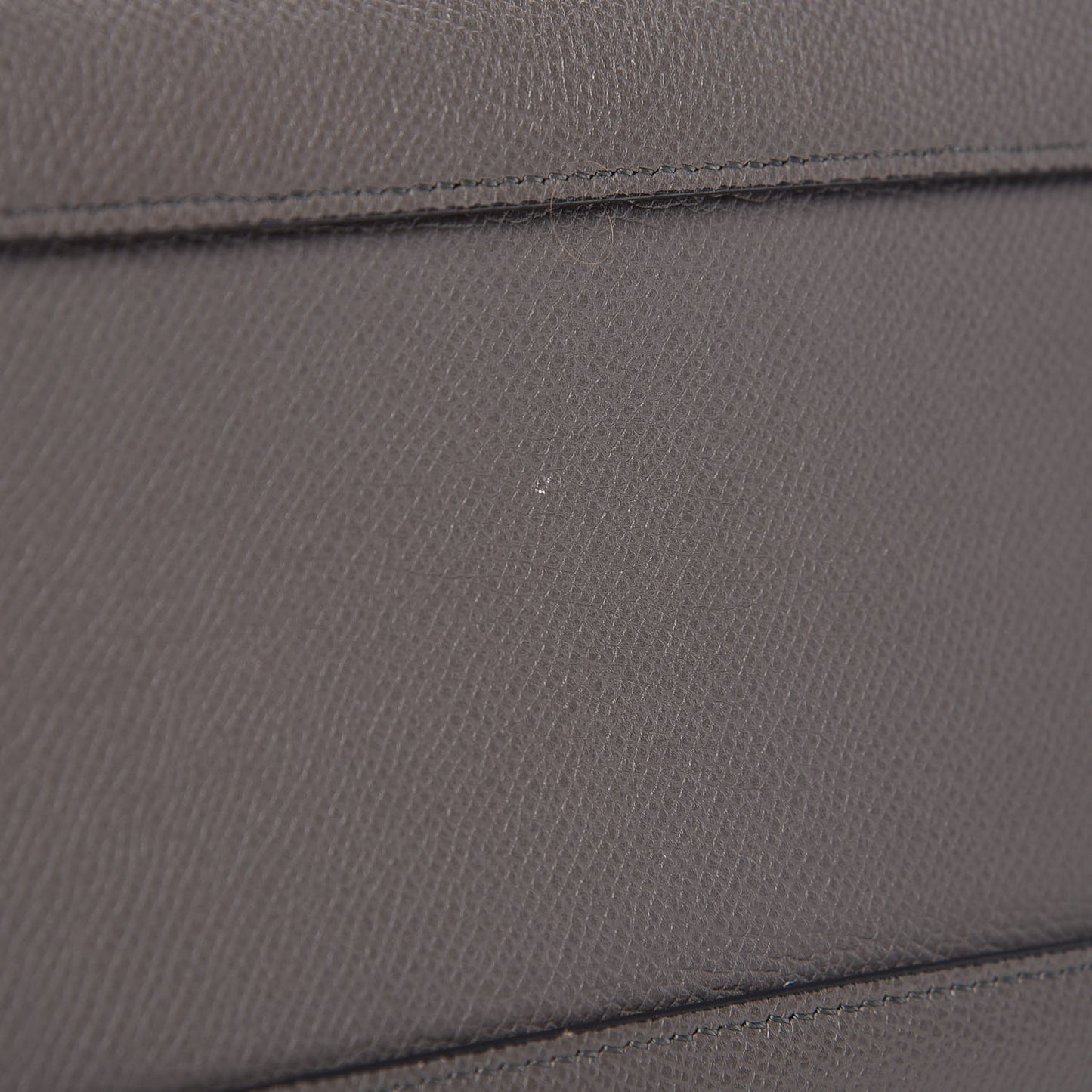 Baby Grained Calfskin Micro Belt Bag Grey