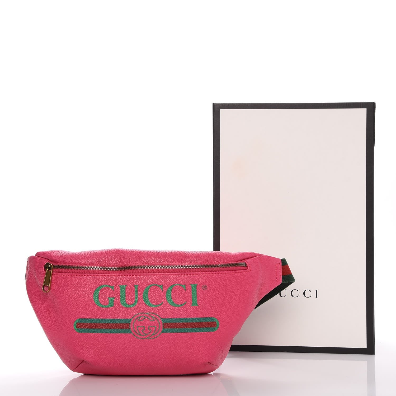Gucci Grained Calfskin Logo Belt Bag Pink 8 of 8