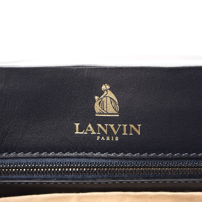 Lanvin Snakeskin Medium Happy Shoulder Bag White Black 7 of 10