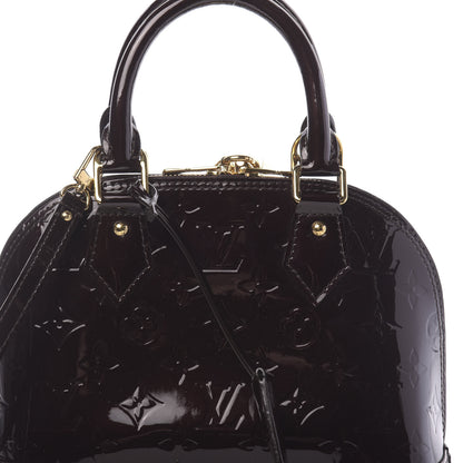 Louis Vuitton Vernis Alma BB Amarante 10 of 10