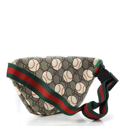 Gucci GG Supreme Monogram Baseballs Web Childrens Belt Bag 3 of 10