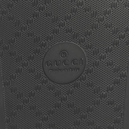 Gucci Rubber GG Monogram Perforated Womens Slide Sandals 40 Black 6 of 7