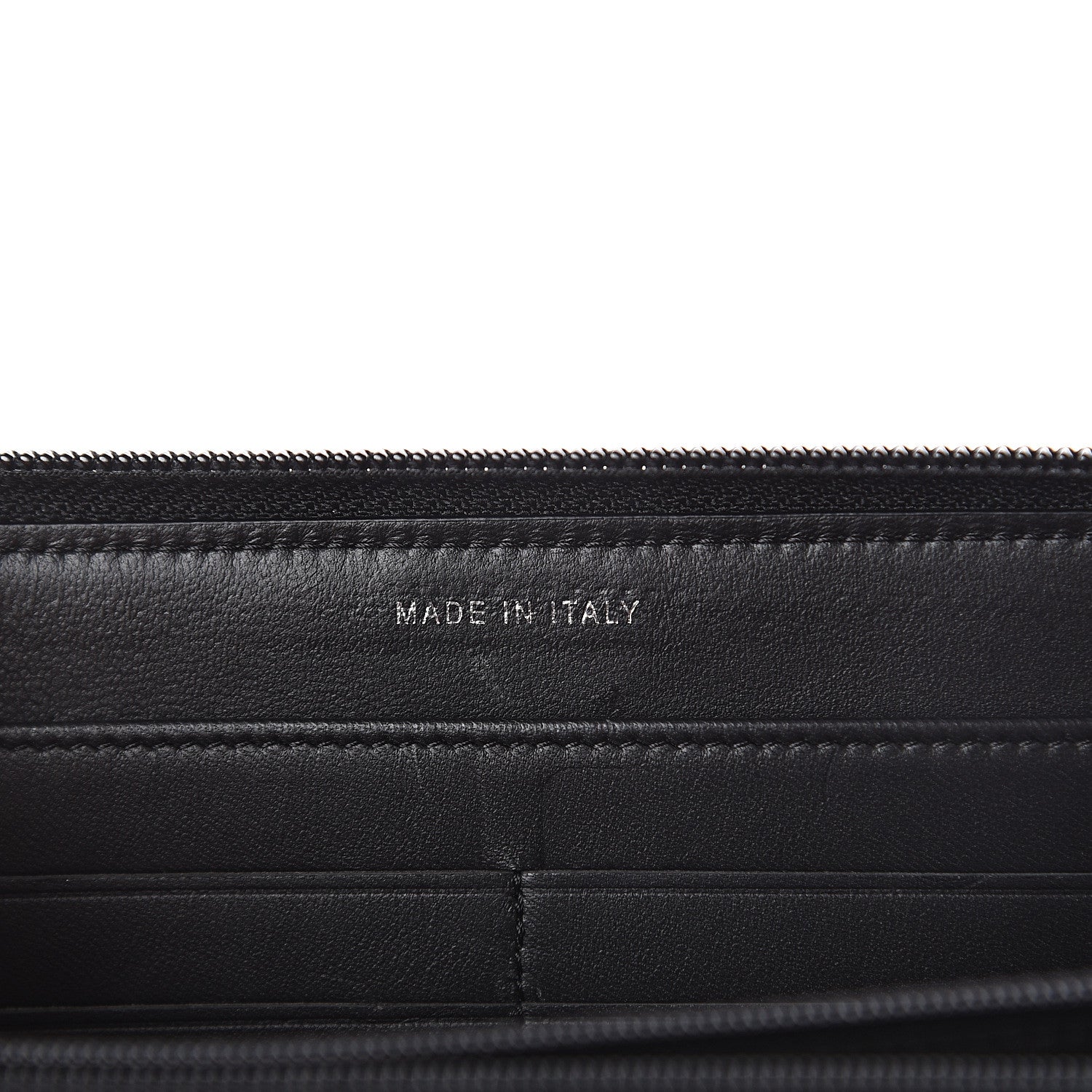 Chanel Lambskin Quilted Small Boy Zip Around Wallet Black 7 of 7