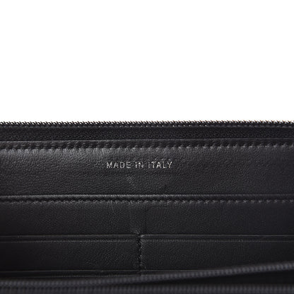 Chanel Lambskin Quilted Small Boy Zip Around Wallet Black 7 of 7