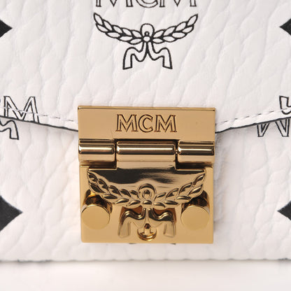 MCM Visetos Large Patricia Wallet On Chain White 8 of 10