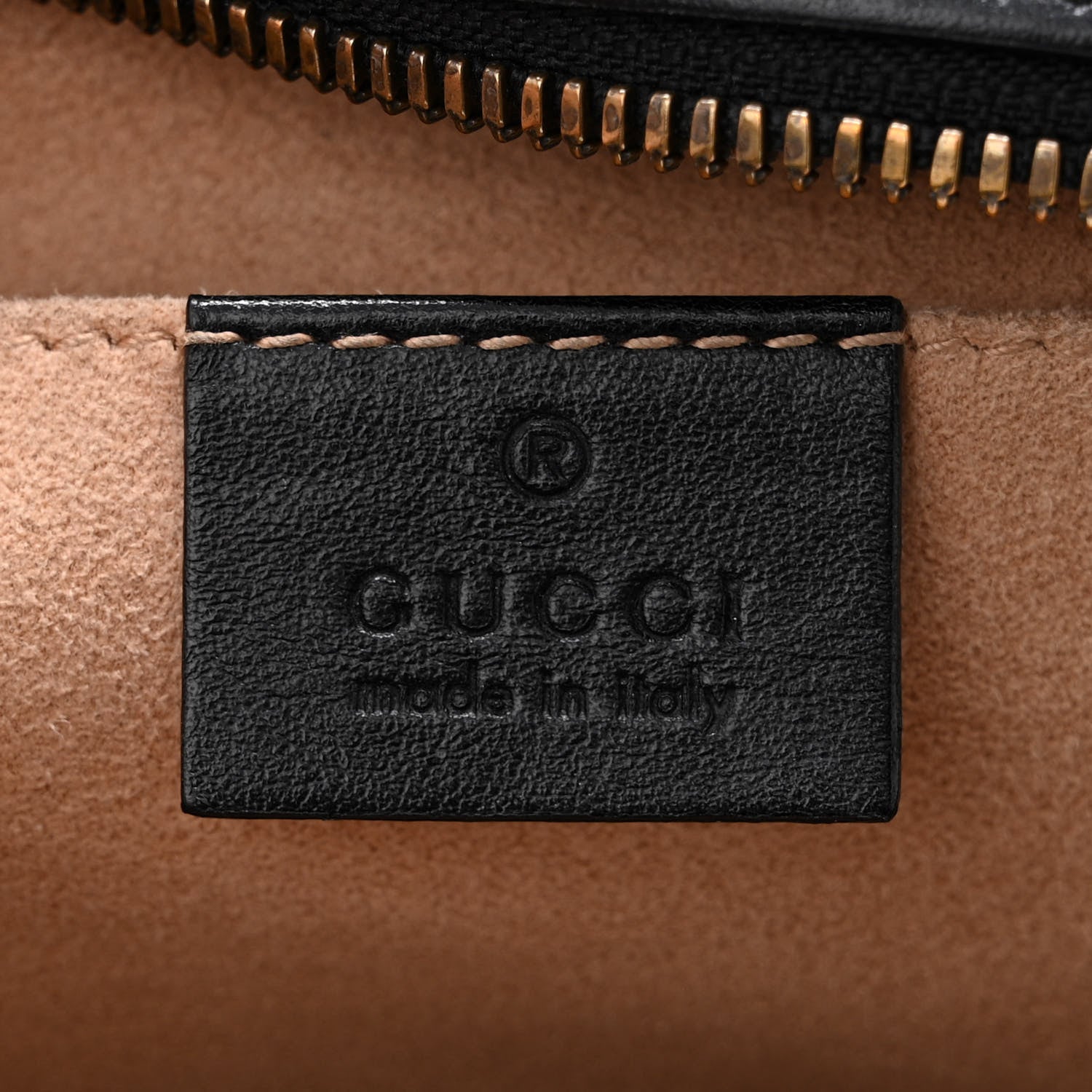 Gucci Calfskin Matelasse Small GG Marmont Chain Shoulder Bag Black 6 of 13