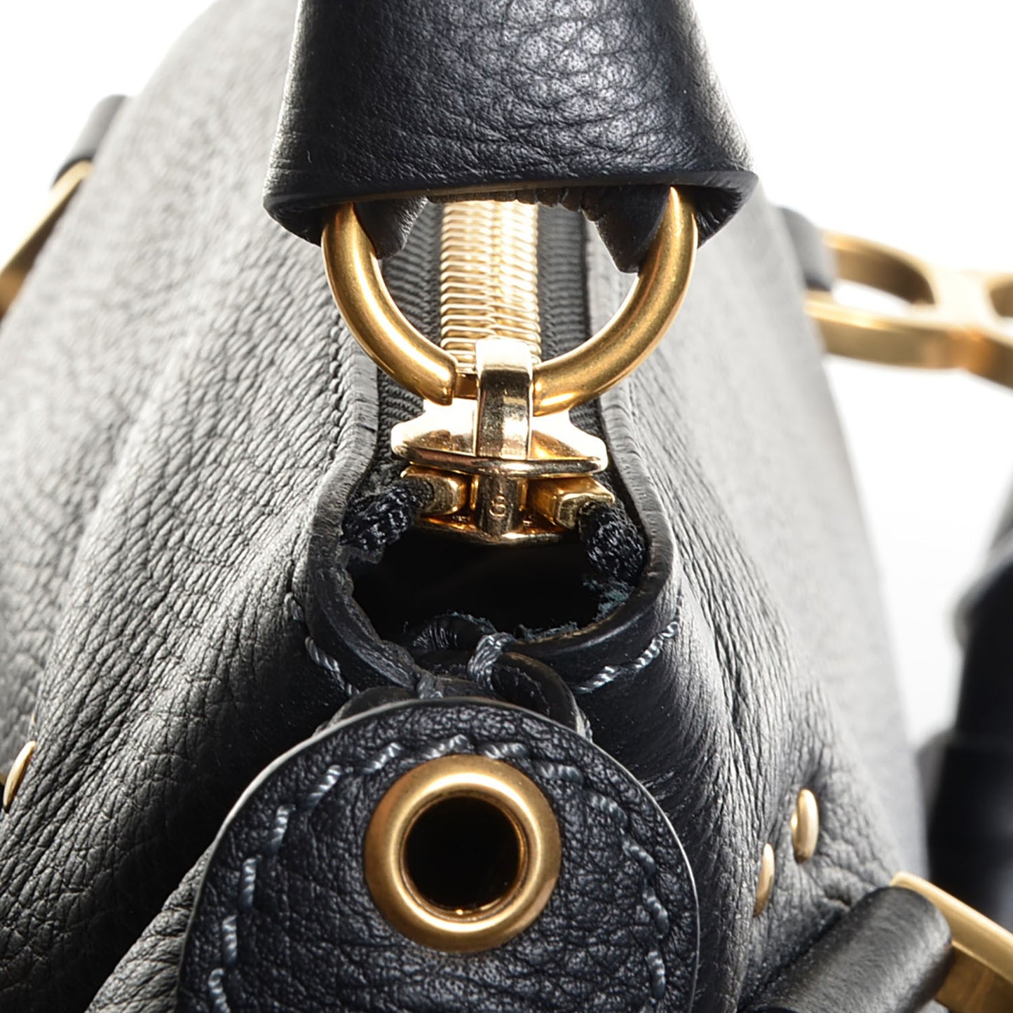 Calfskin Medium Marcie Satchel Black