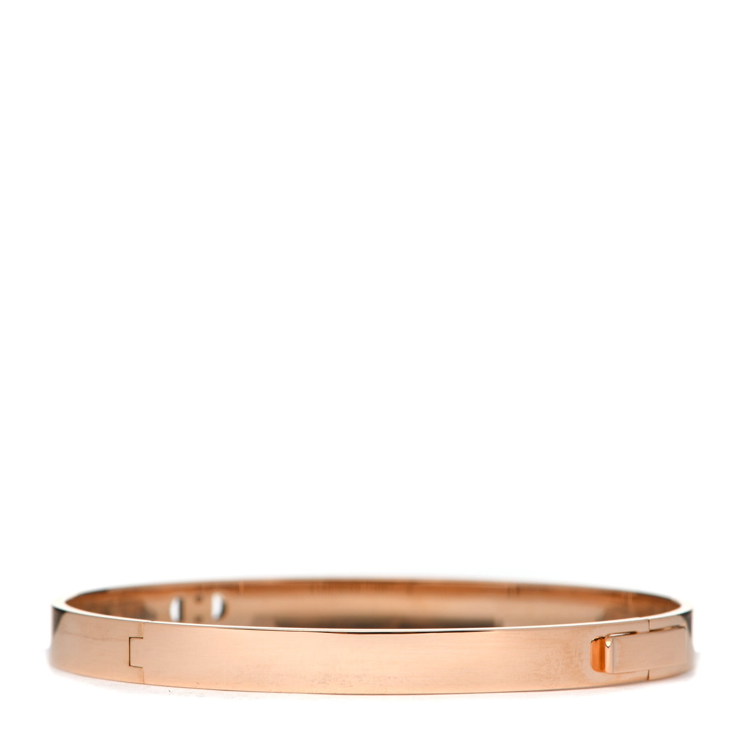 Hermes 18K Rose Gold Diamond PM H D'Ancre Bracelet SH 3 of 5