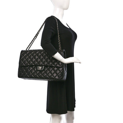Chanel Caviar Quilted XXL Travel Flap Bag Black 2 of 9
