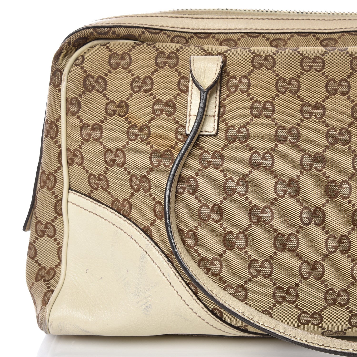 Gucci Monogram Medium New Britt Boston Off White 7 of 10