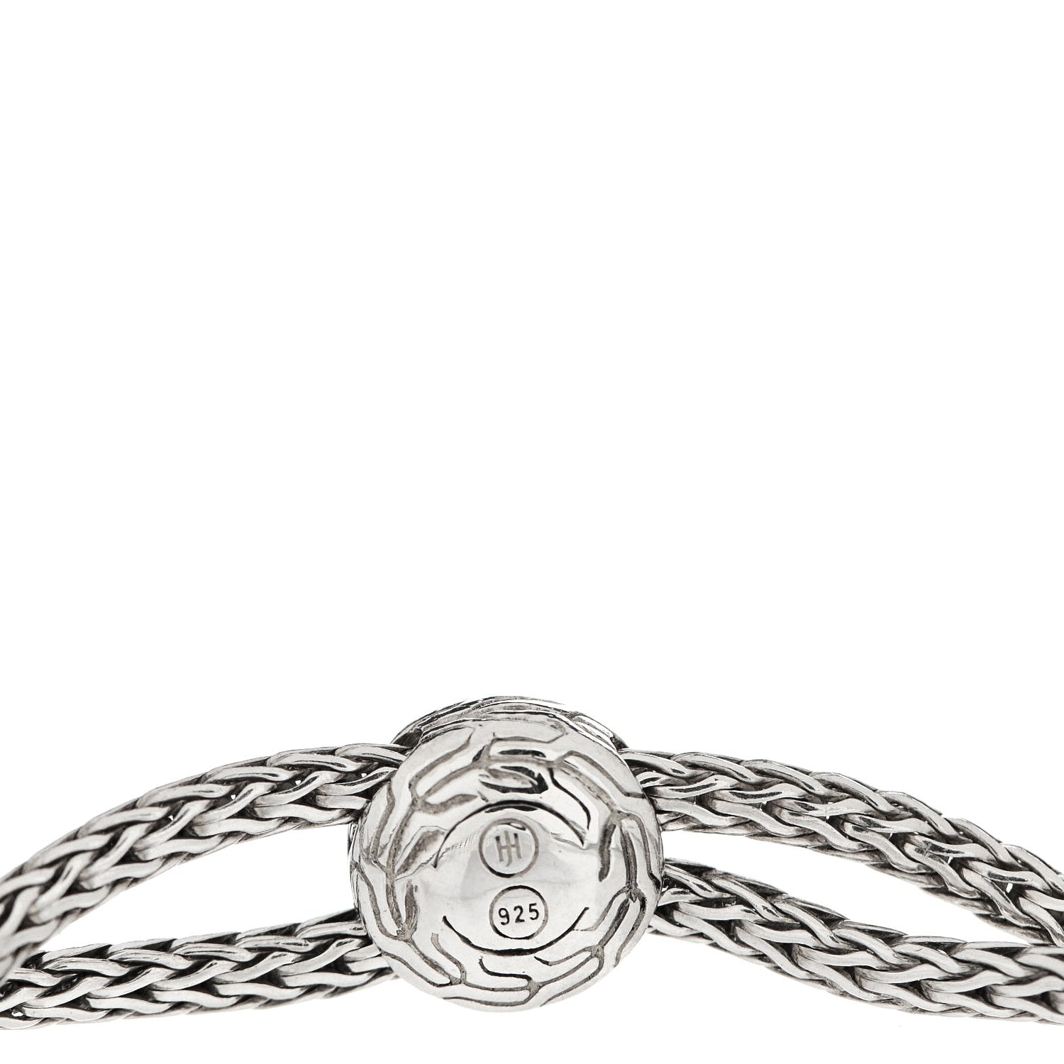 John Hardy Sterling Silver Diamond Classic Chain Pull Through Bracelet 3 of 3