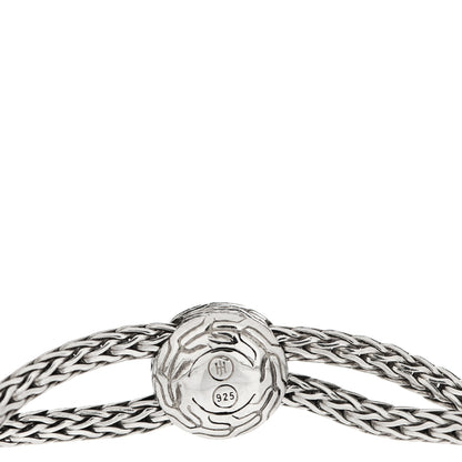 John Hardy Sterling Silver Diamond Classic Chain Pull Through Bracelet 3 of 3