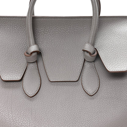 Celine Crisped Calfskin Small Tie Knot Tote Medium Grey 7 of 10