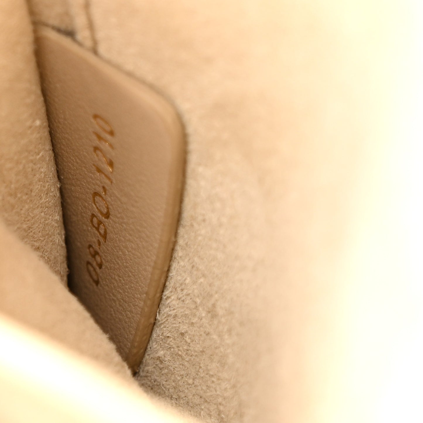 Lambskin Cannage Small Diortravel Vanity Case Light Beige
