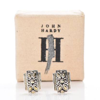 John Hardy Sterling Silver 18K Yellow Gold Jaisalmer Omega Earrings 5 of 5